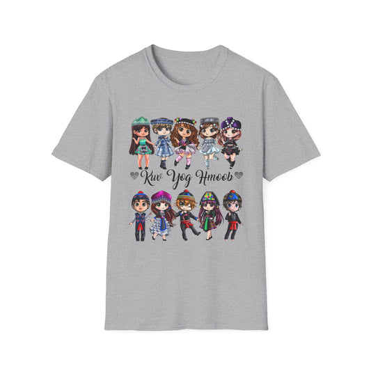 Hmong Anime Chibi Character T-Shirt — Kuv Yog Hmoob