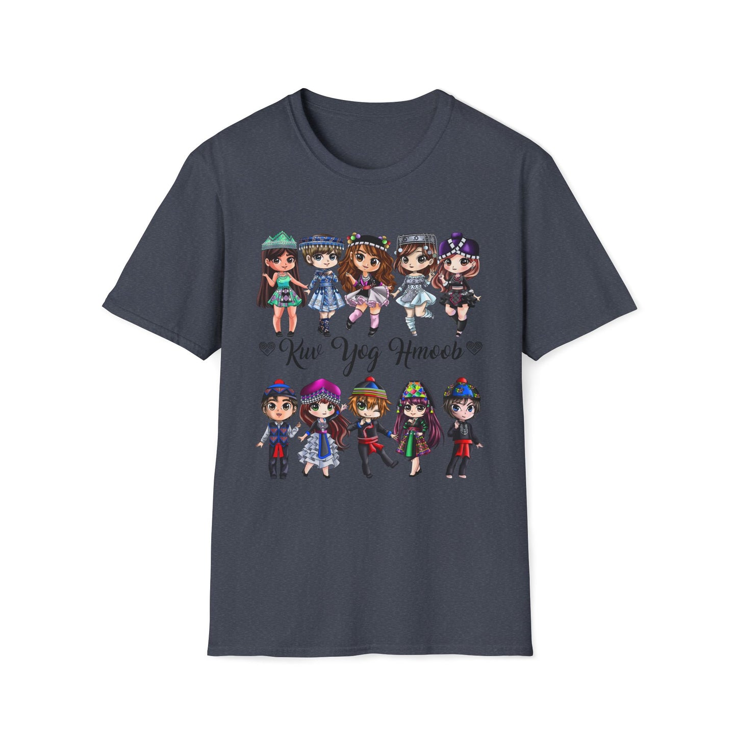 Hmong Anime Chibi Character T-Shirt — Kuv Yog Hmoob