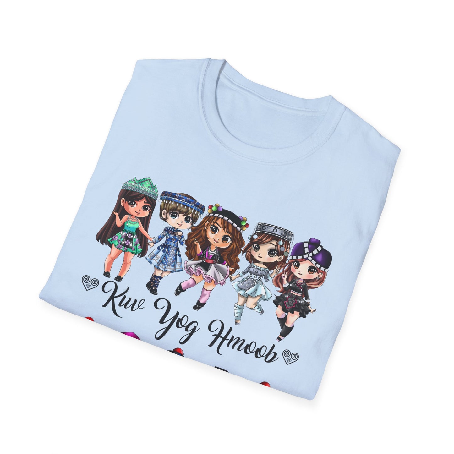 Hmong Anime Chibi Character T-Shirt — Kuv Yog Hmoob