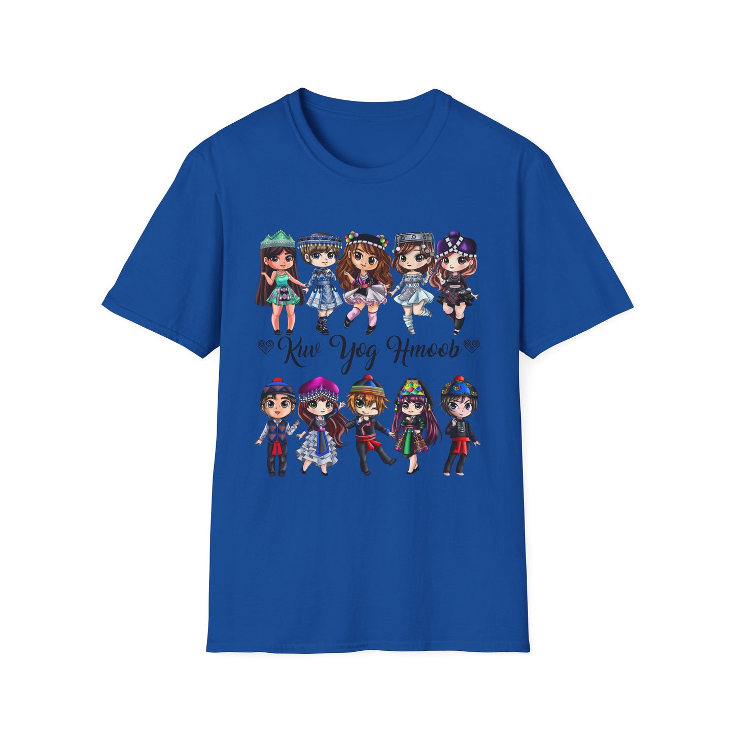 Hmong Anime Chibi Character T-Shirt — Kuv Yog Hmoob