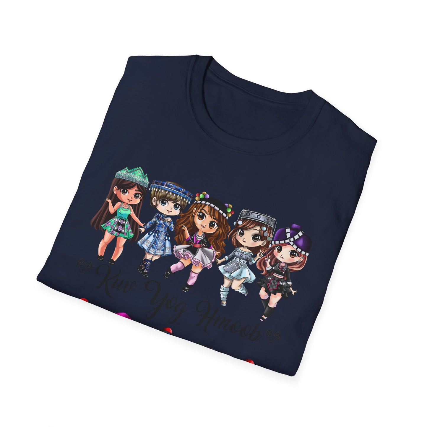 Hmong Anime Chibi Character T-Shirt — Kuv Yog Hmoob