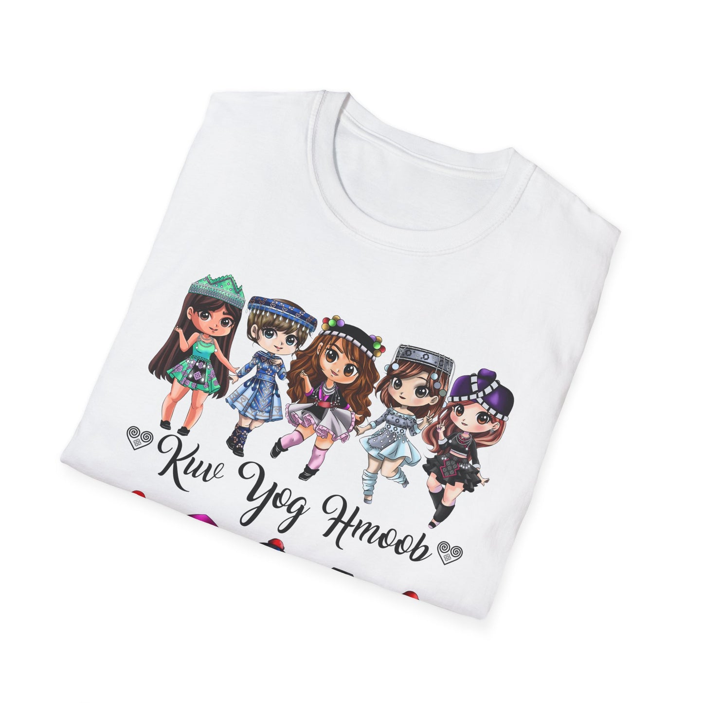 Hmong Anime Chibi Character T-Shirt — Kuv Yog Hmoob