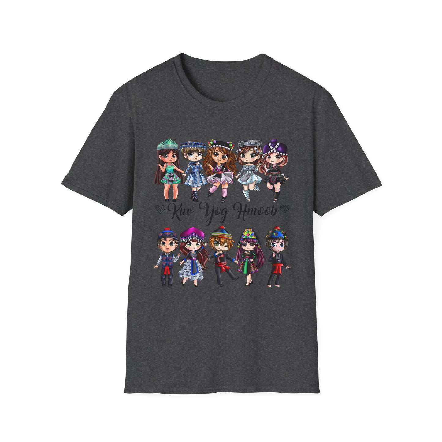 Hmong Anime Chibi Character T-Shirt — Kuv Yog Hmoob
