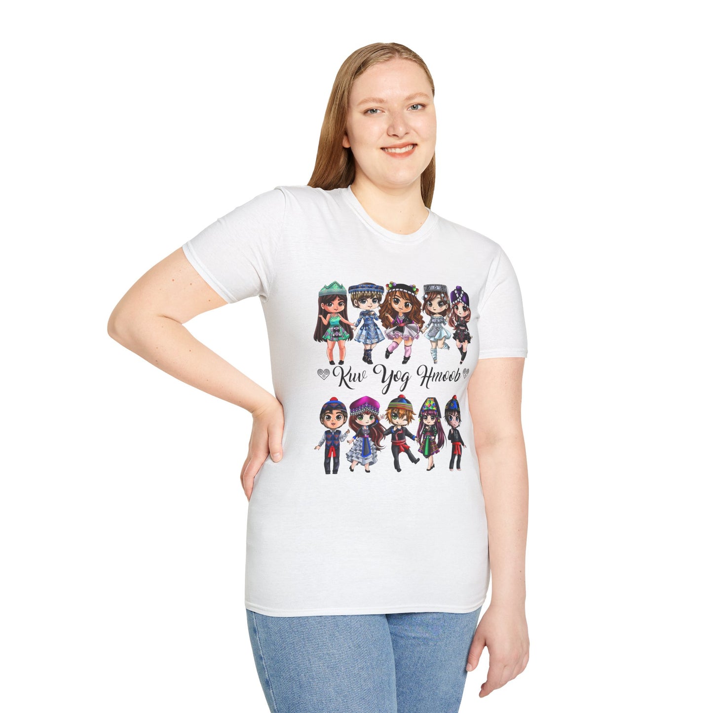 Hmong Anime Chibi Character T-Shirt — Kuv Yog Hmoob