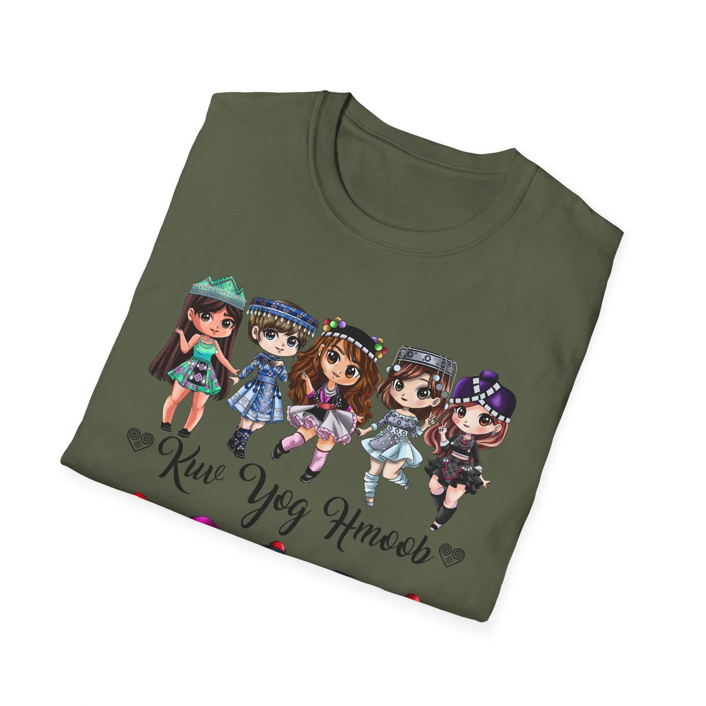 Hmong Anime Chibi Character T-Shirt — Kuv Yog Hmoob