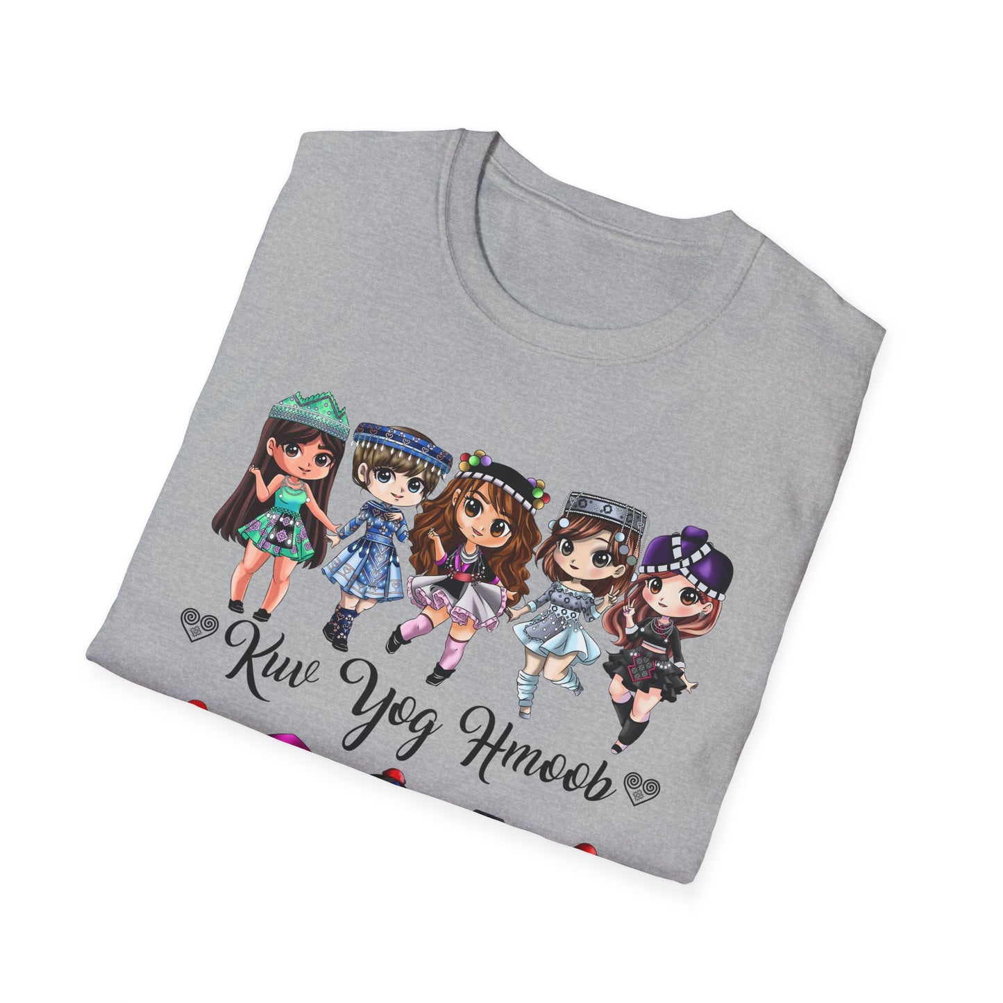 Hmong Anime Chibi Character T-Shirt — Kuv Yog Hmoob