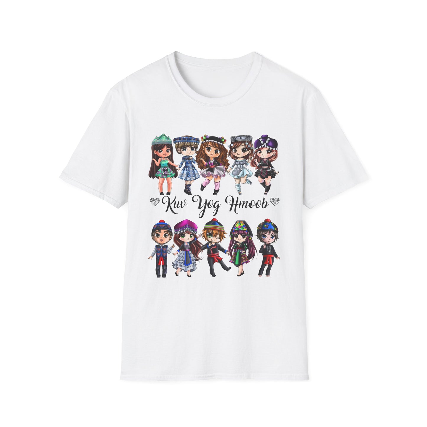 Hmong Anime Chibi Character T-Shirt — Kuv Yog Hmoob