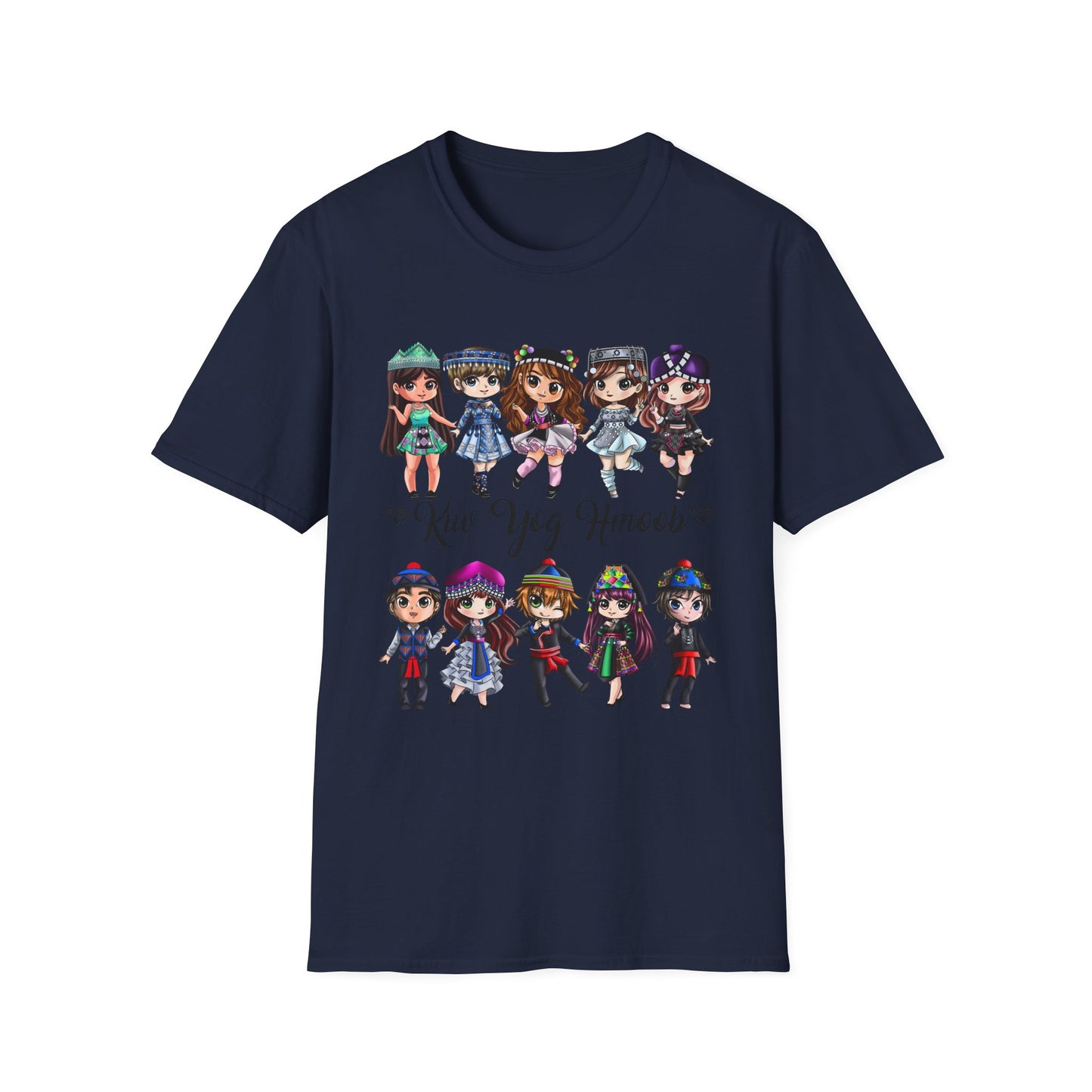 Hmong Anime Chibi Character T-Shirt — Kuv Yog Hmoob
