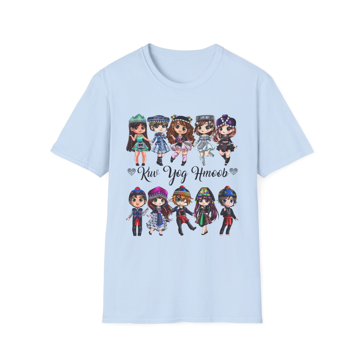 Hmong Anime Chibi Character T-Shirt — Kuv Yog Hmoob